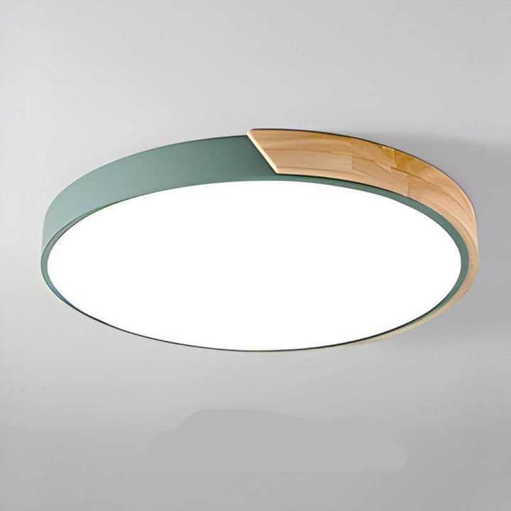 Moderne Rund LED Loft Træloftlampe