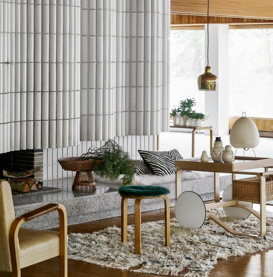 Minimalistisk japansk bordlampe Yumi