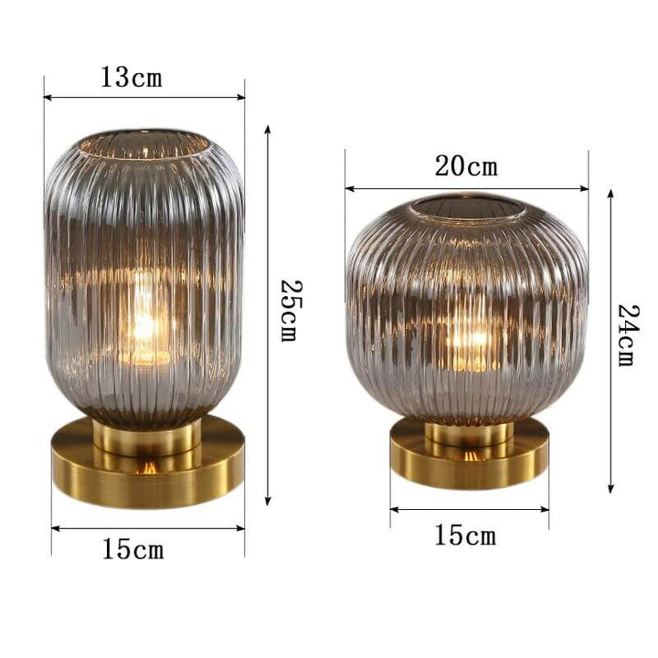 Elegant krystal bordlampe til hjemmet
