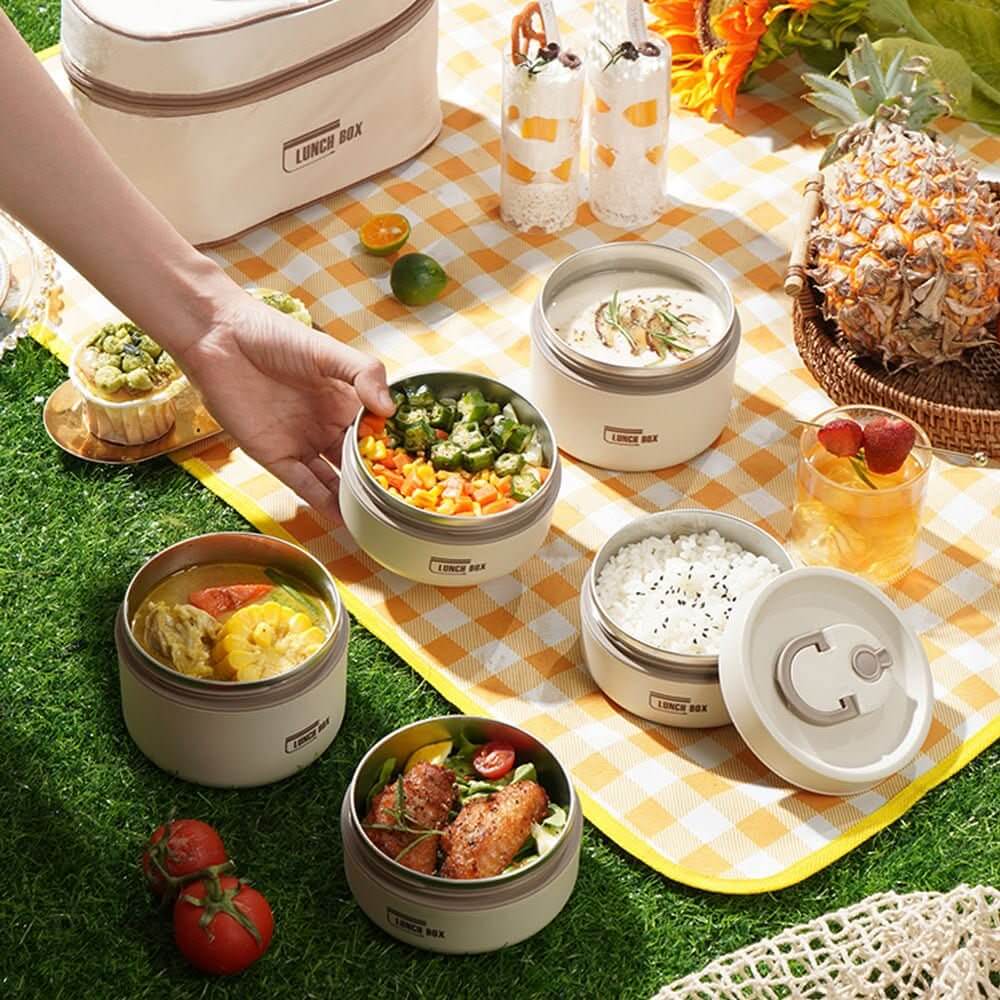 Isoleret madkassesæt i rustfrit stål - LunchMate