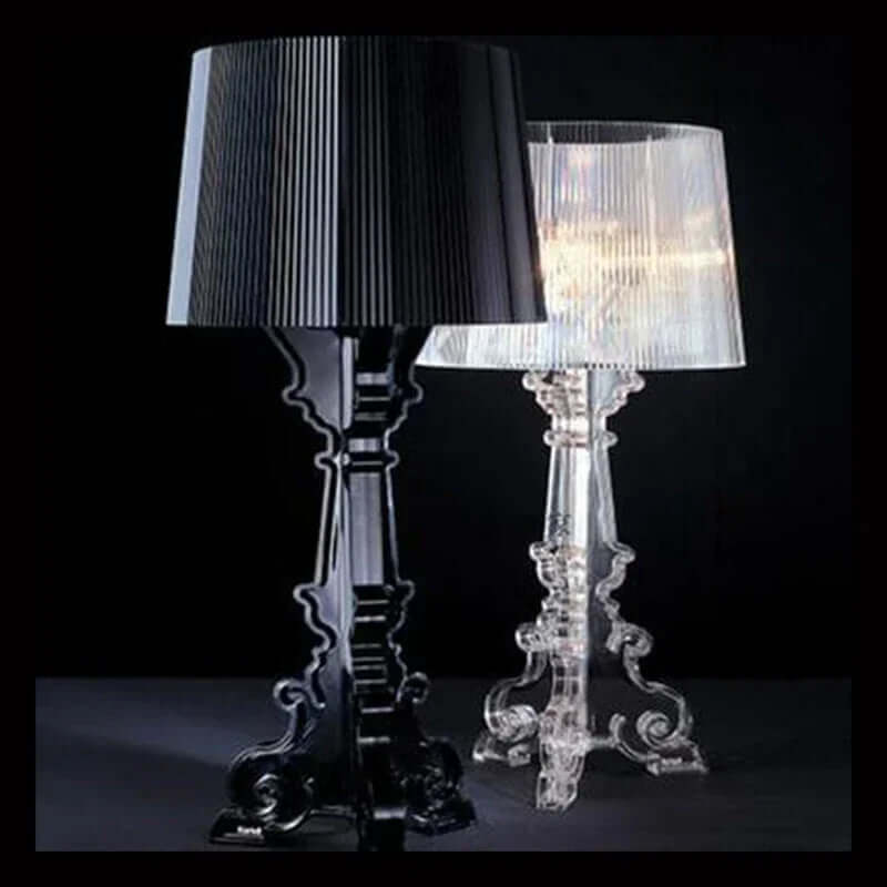 Justerbar Bordlampe i Akryl - Barok Design