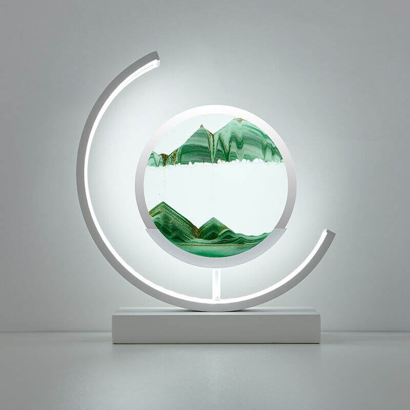 3D Sandbillede Bordlampe - Dynamisk Kunst