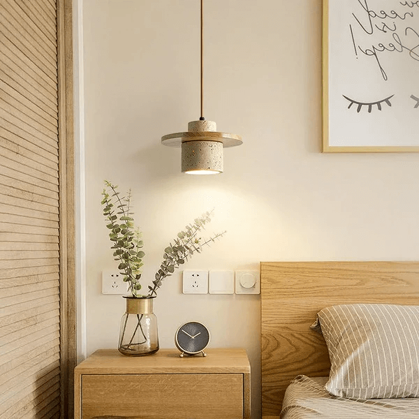 Hængelampe i Travertin Designerlampe