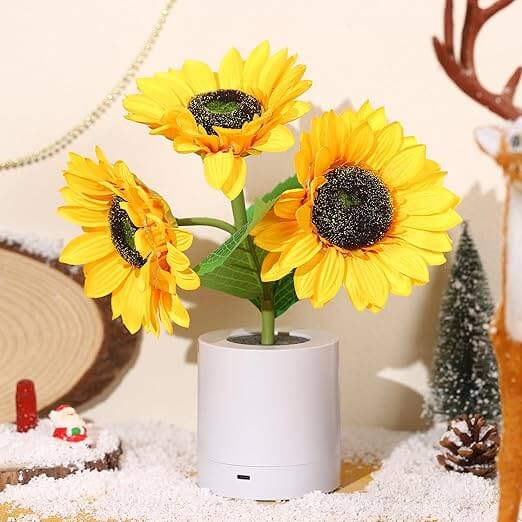 LED Solsikkelampe Stemningslys Dekolampe