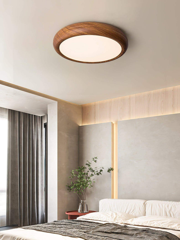 LED Loft Rund Loftlampe i Trælook