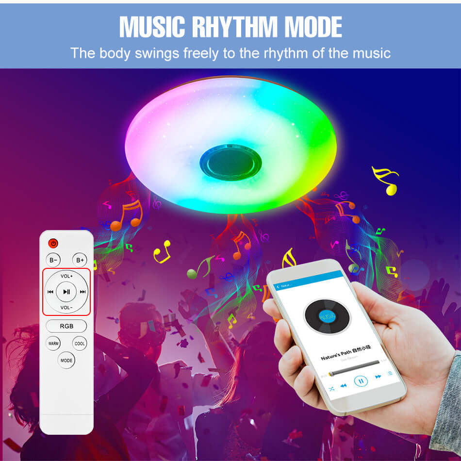 Smart RGB Loftlampe, Moderne design