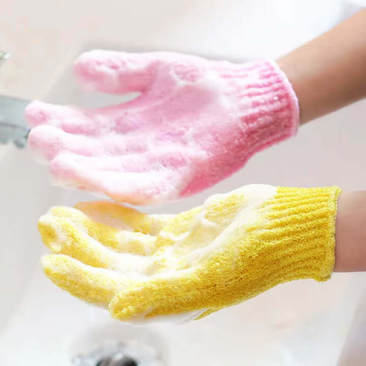 2x Eksfolierende Handsker – Til blød hud