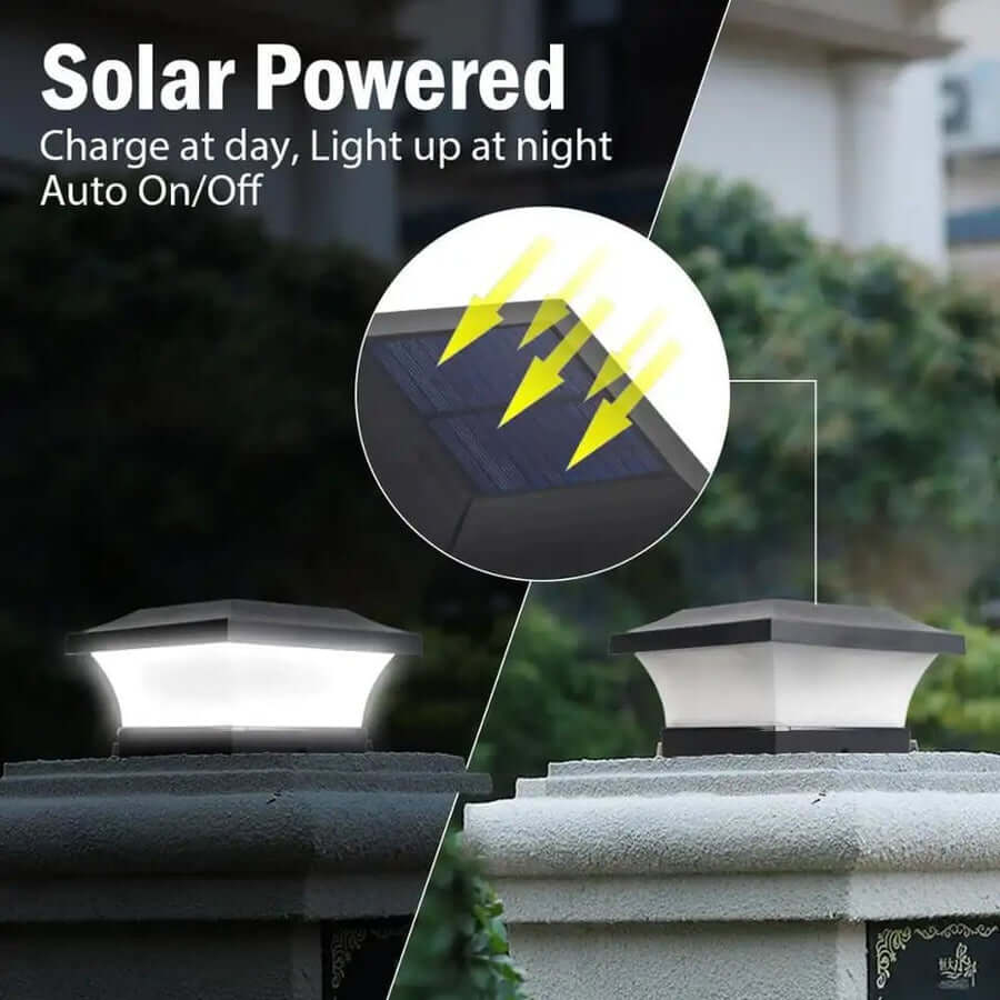 Soldrevet LED Søjlelampe Udendørs