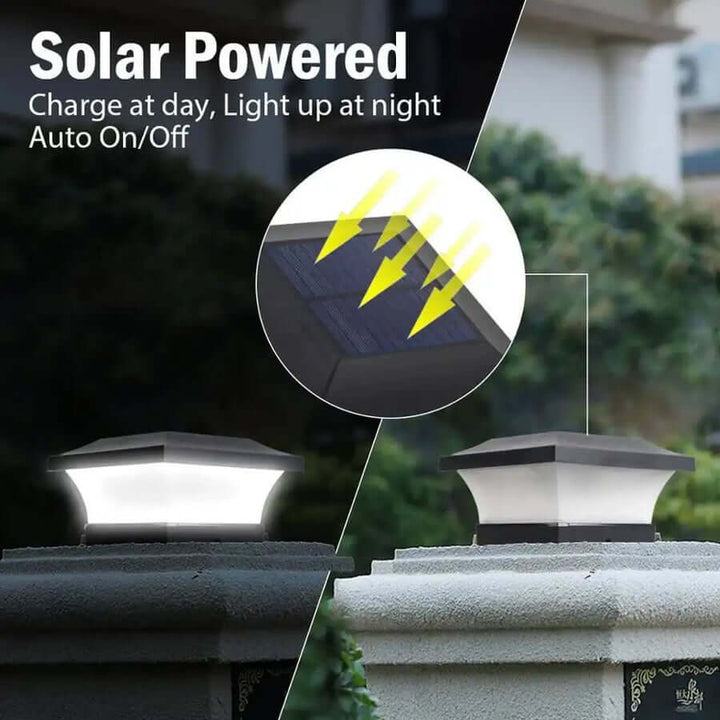 Soldrevet LED Søjlelampe Udendørs