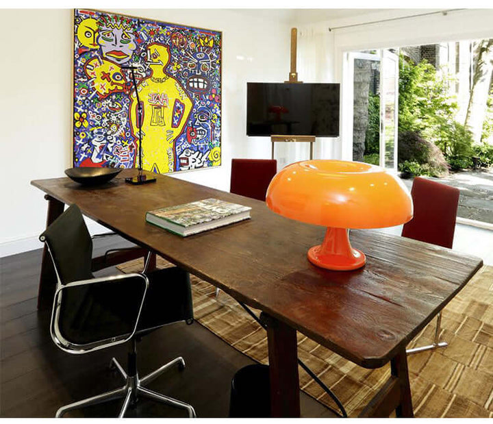 LED Bordlampe med Champignon Design