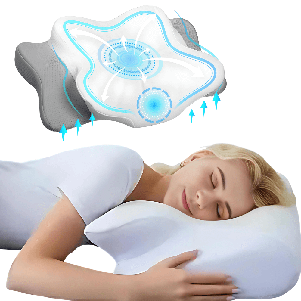 Ergonomisk 3D-pude for optimal sovekomfort
