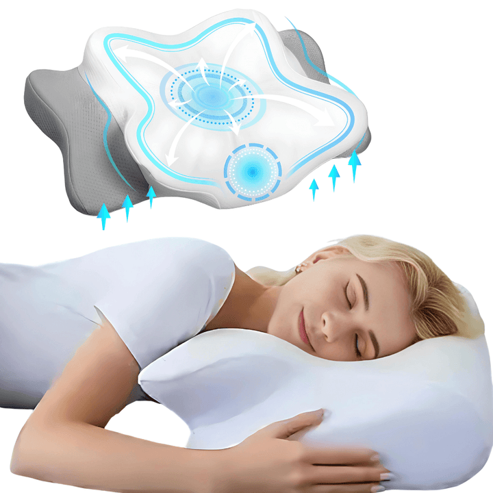 Ergonomisk 3D-pude for optimal sovekomfort