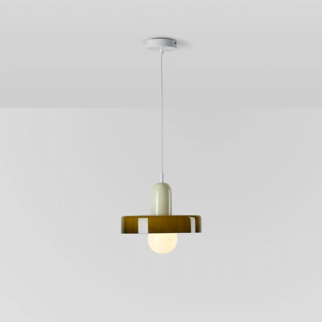 Moderne LED Glas Pendellampe med Justerbare Farver