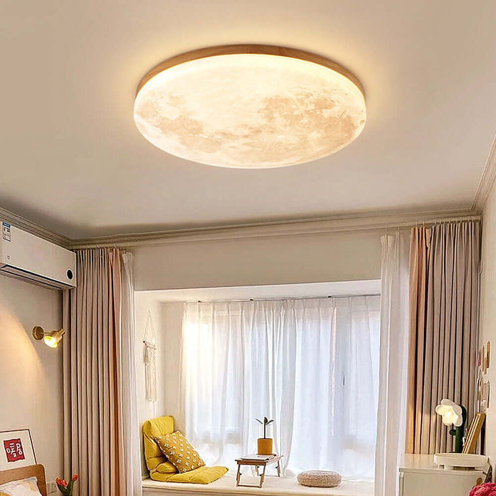Måneformet LED Loftlampe - Moderne Design