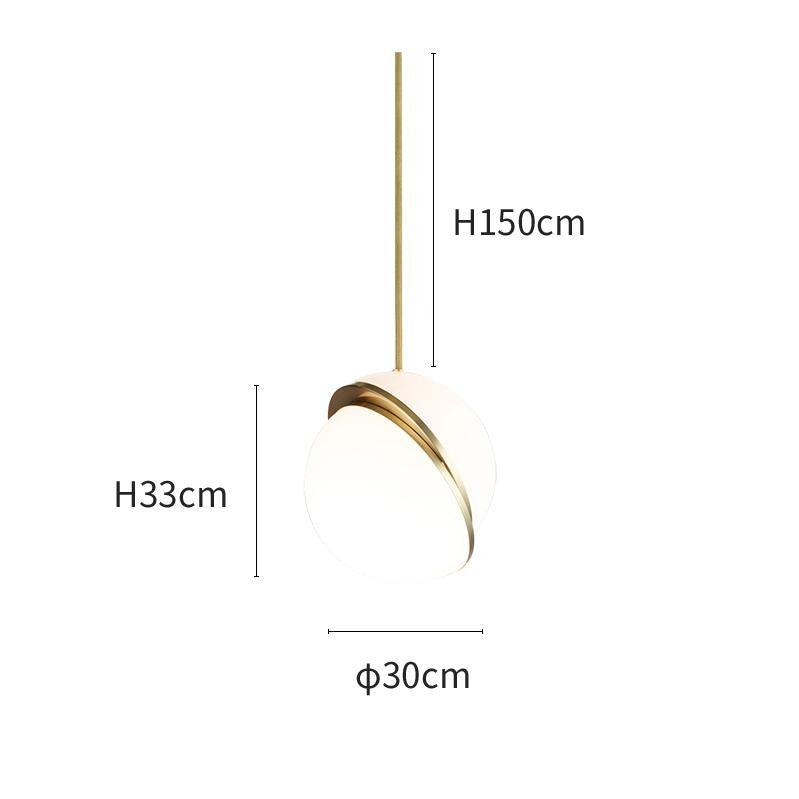 Måneformet Pendellampe i Moderne Design