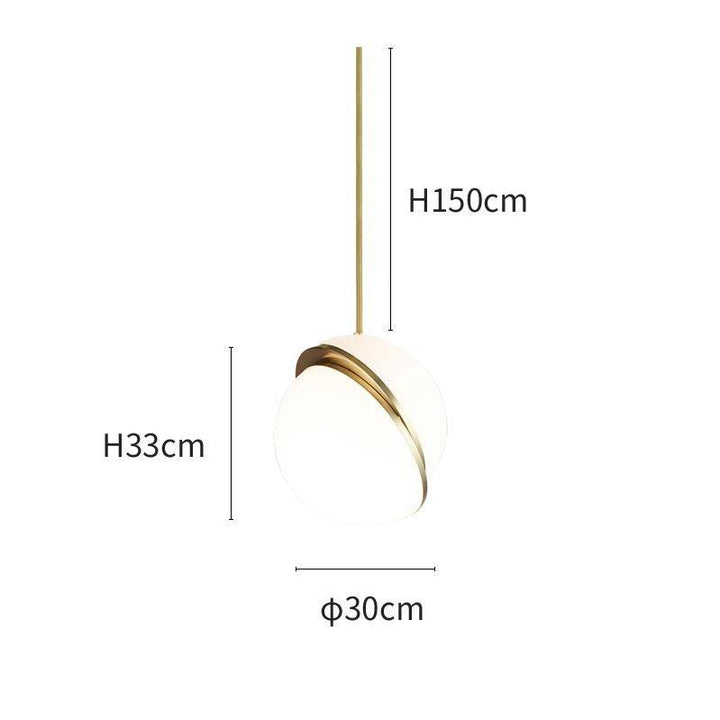 Måneformet Pendellampe i Moderne Design