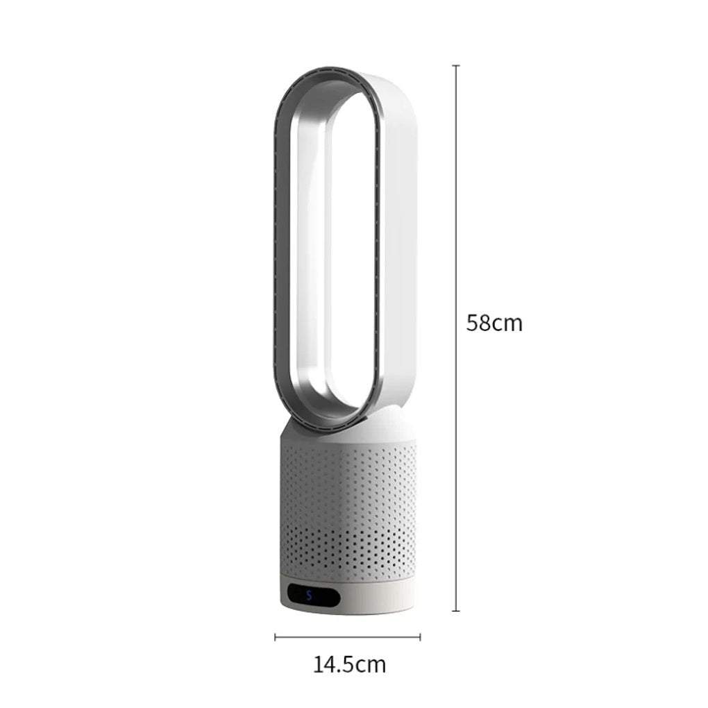 Alsidig 3-i-1 luftkøler, UV-renser og ionisator for bedre indeklima og frisk, kølig luft i hjemmet.