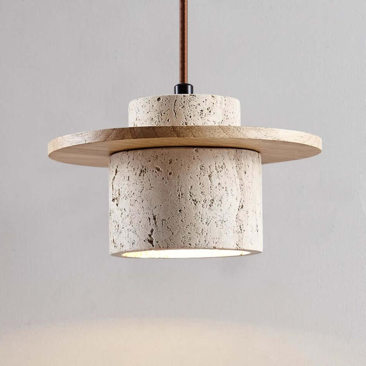 Hængelampe i Travertin Designerlampe