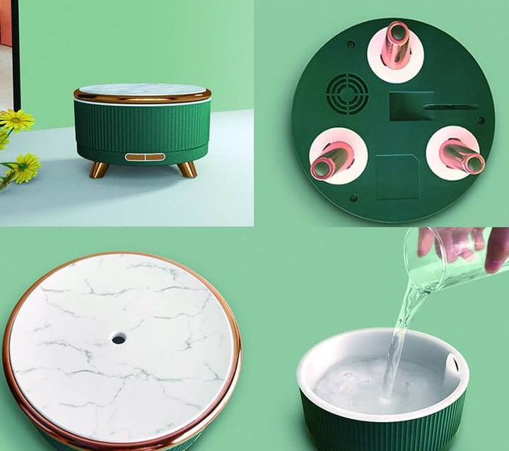 Ultrasonisk Aroma Diffuser Luftfugter med Timer