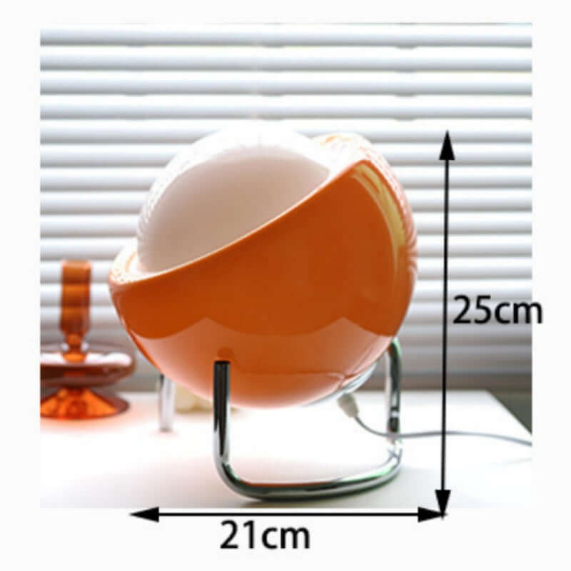Retro Bauhaus bordlampe i glas-sten LED
