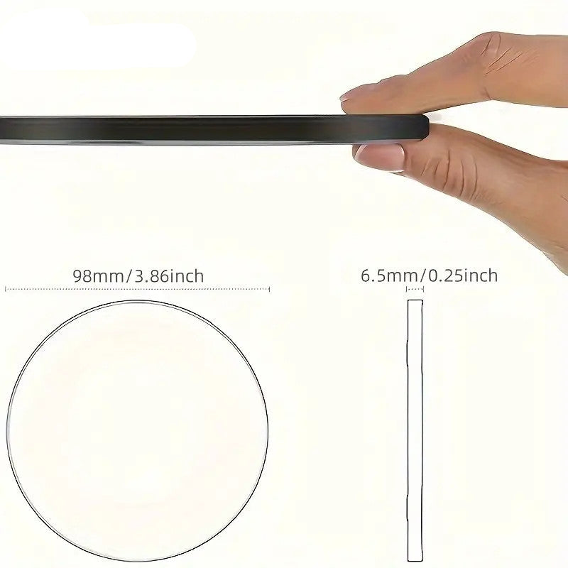 30W trådløs hurtigoplader på slank induktionsplade, kompatibel med iPhone og Android, moderne design