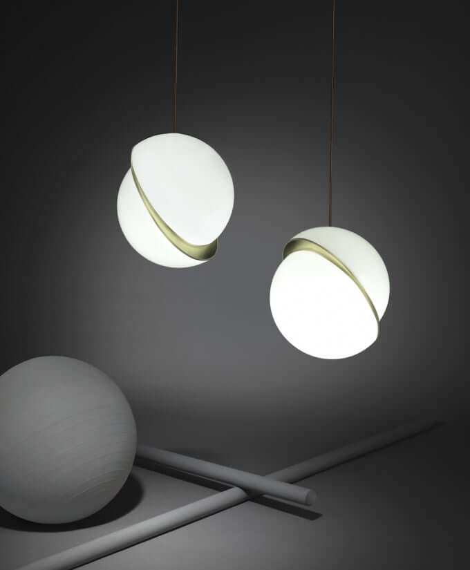 Måneformet Pendellampe i Moderne Design