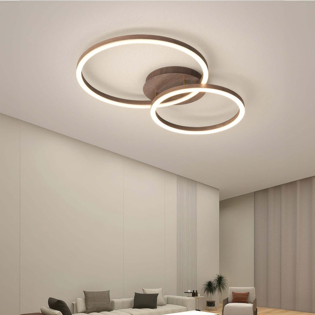 Moderne LED-loftlampe med ringdesign