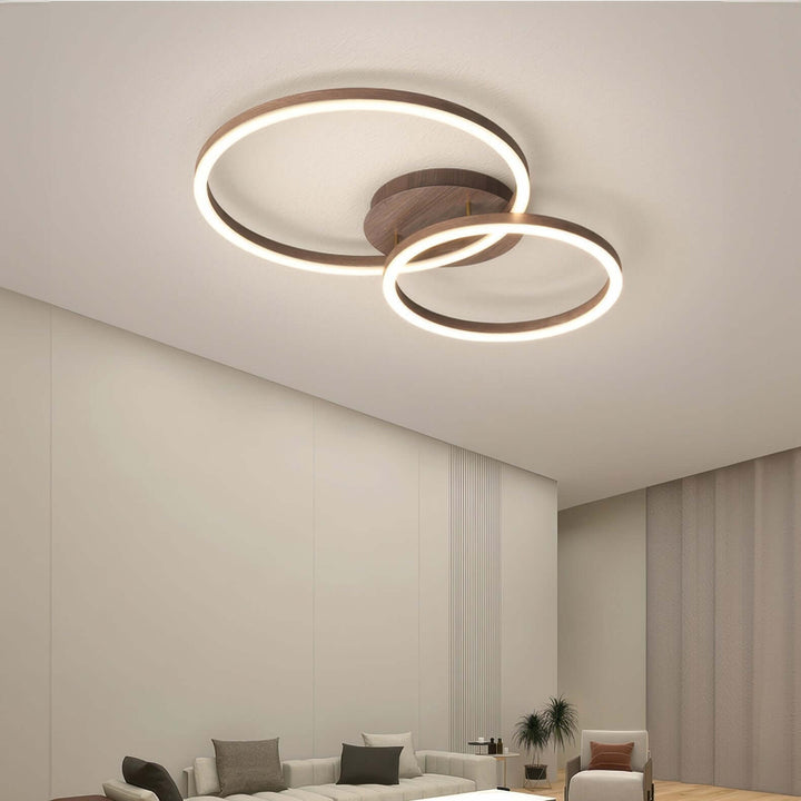 Moderne LED-loftlampe med ringdesign