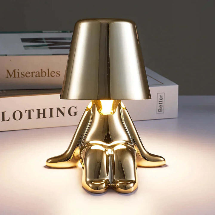 Minimalistisk LED bordlampe med varmhvidt lys