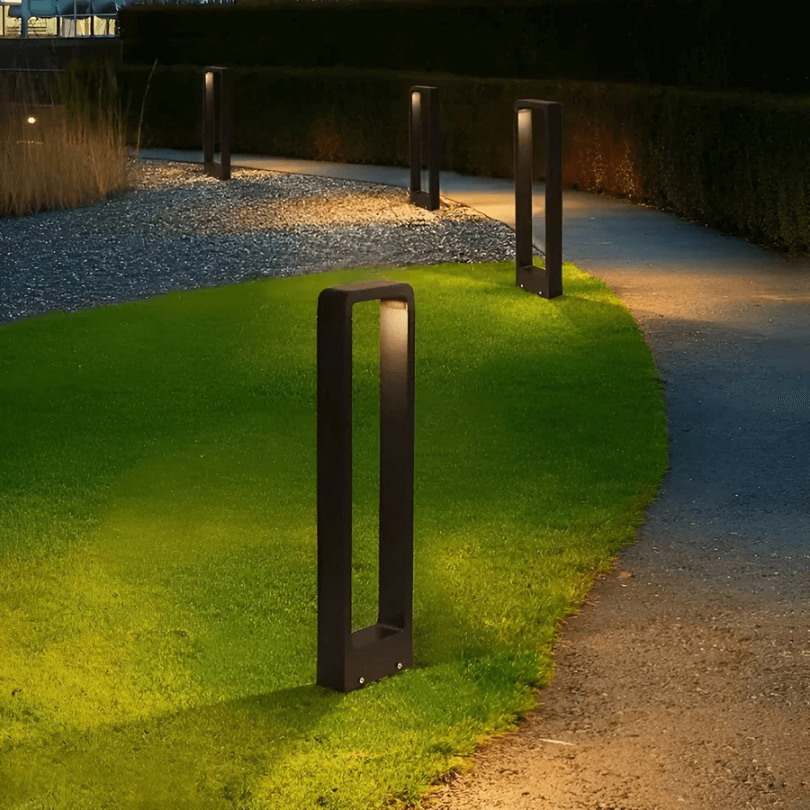 Moderne LED-havelampe i aluminium