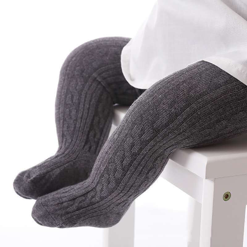 Pigernes Bomuldsstrikket Leggings: Bløde, Behagelige & Stilfulde