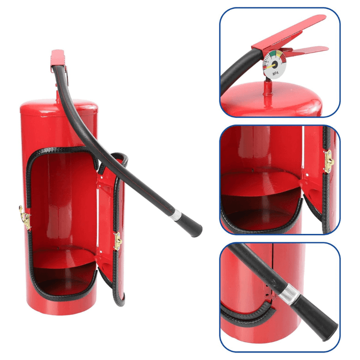 Unik vinholder i brandslukker-design Flamma