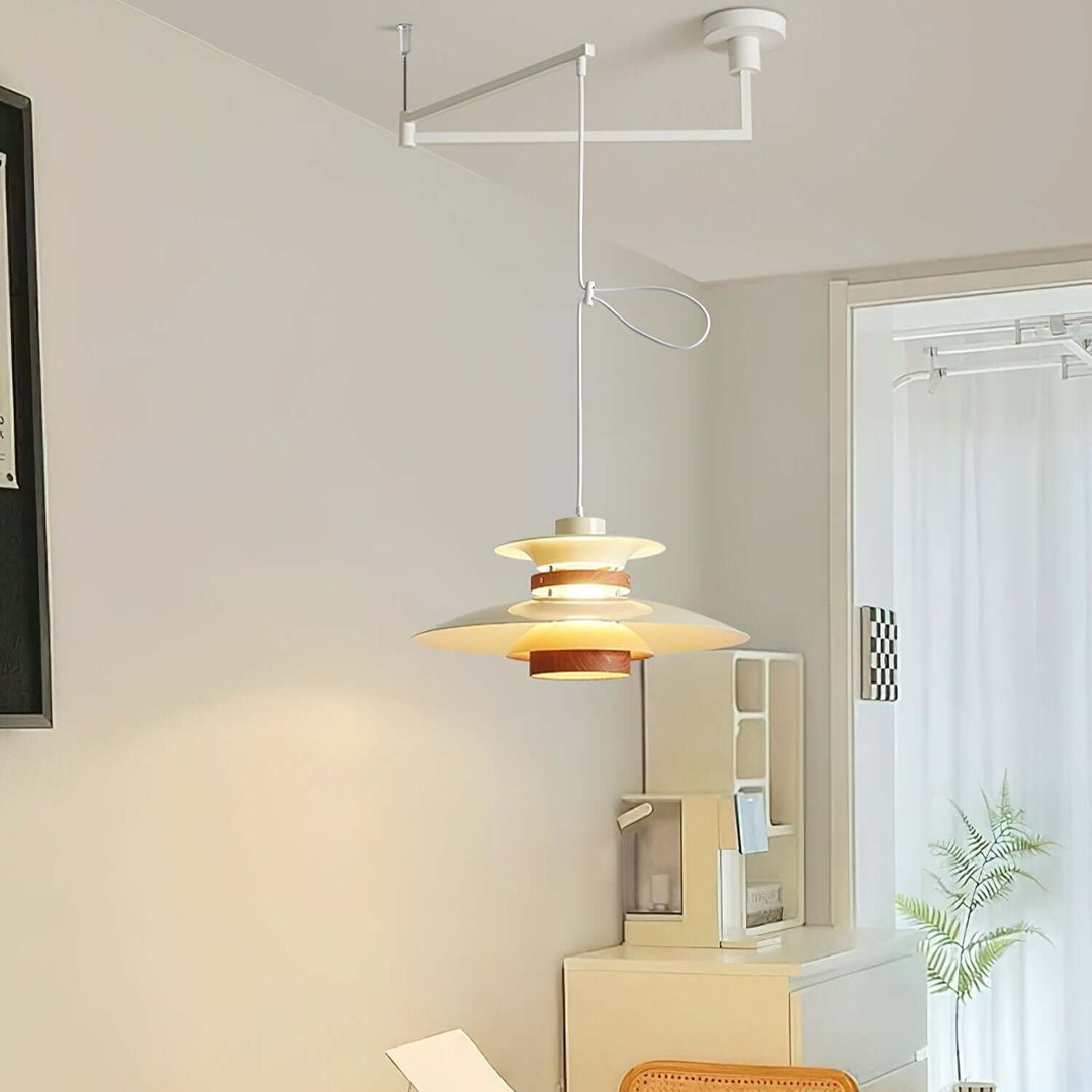 Pendellampe med 4 Skærme - Svingarm Design