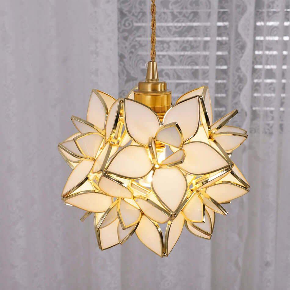 Håndlavet Kapiz Skal Loftslampe