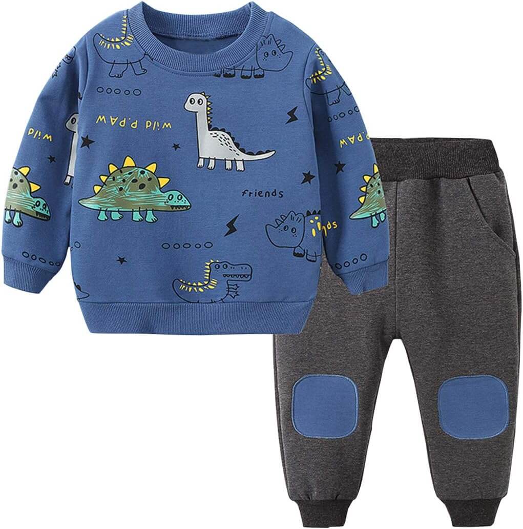 Børns Dinotøj Sæt - T-shirt & Bukser til Børn