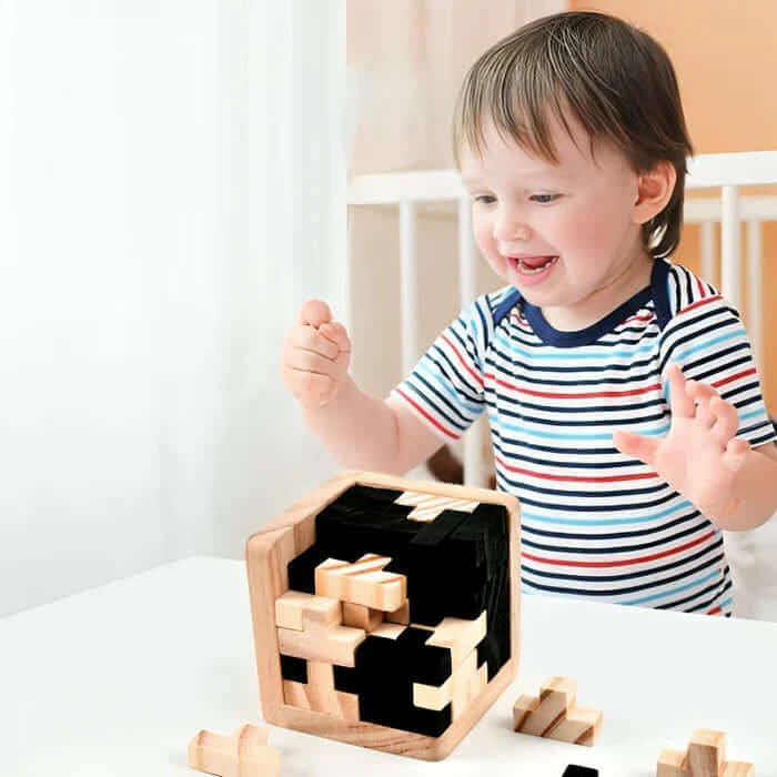 3D Træpuslespil til Børn - Kreativitet & Logik