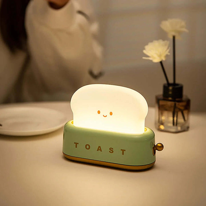 LED natlampe med toastdesign, dæmpbar, timer