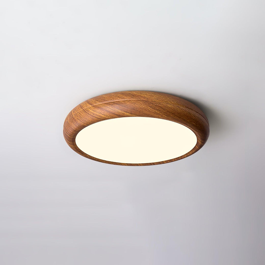 LED Loft Rund Loftlampe i Trælook