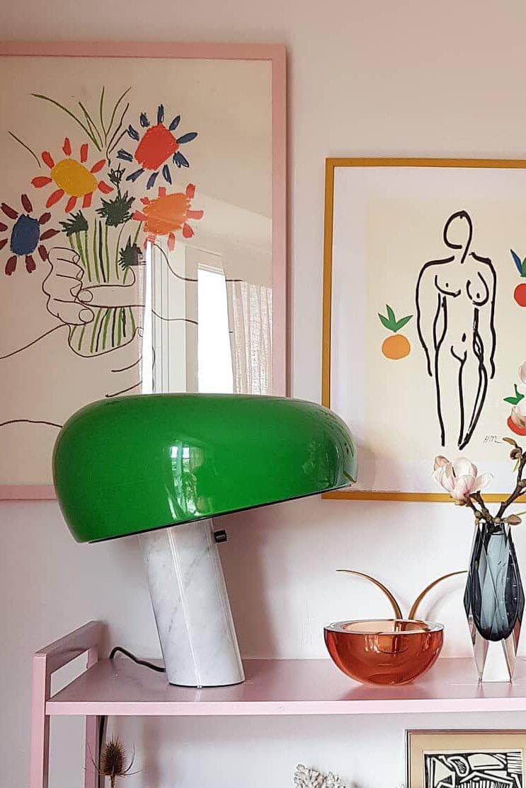 Designer Bordlampe i Marmor