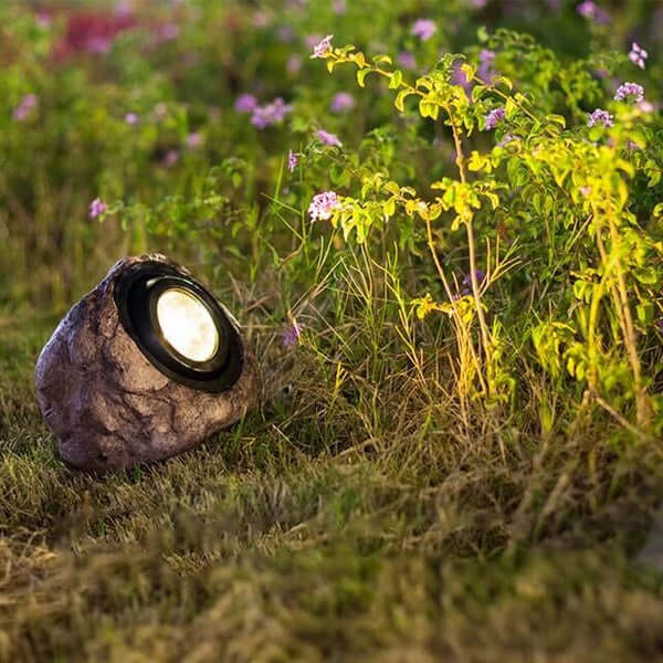 Solar Stenlampe Udendørs Have, 17 x 20 cm
