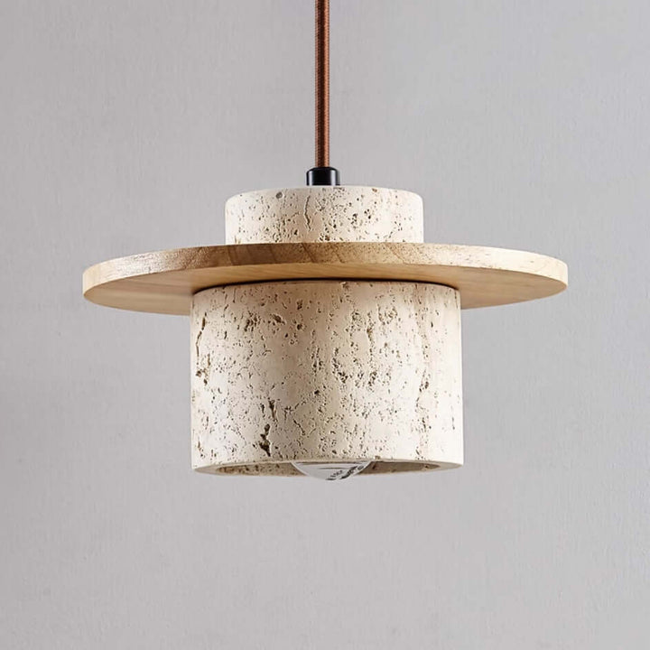 Hængelampe i Travertin Designerlampe