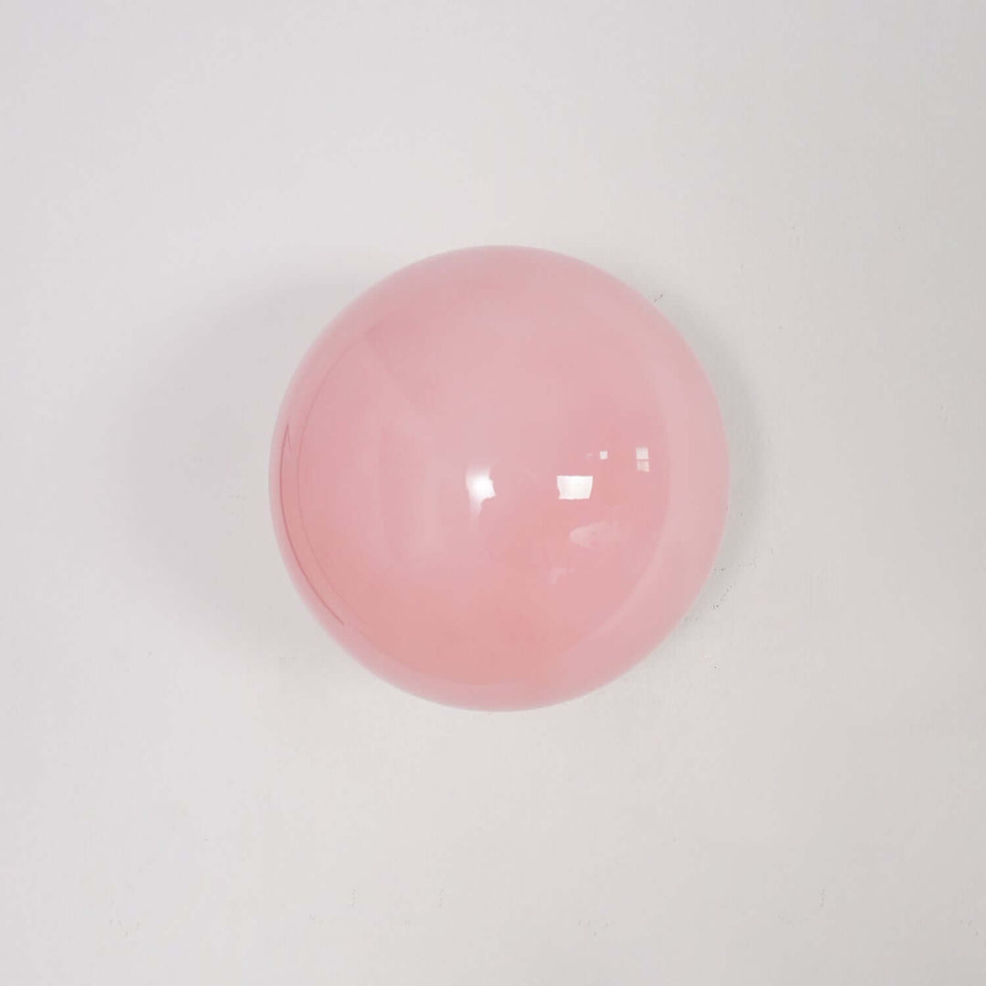 Moderne væglampe i rosa glas