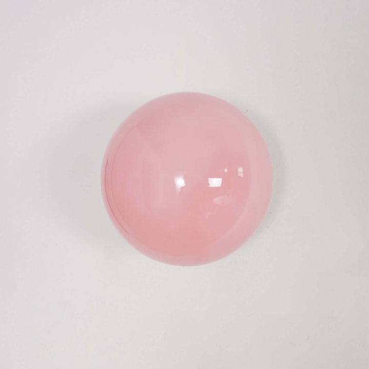 Moderne væglampe i rosa glas
