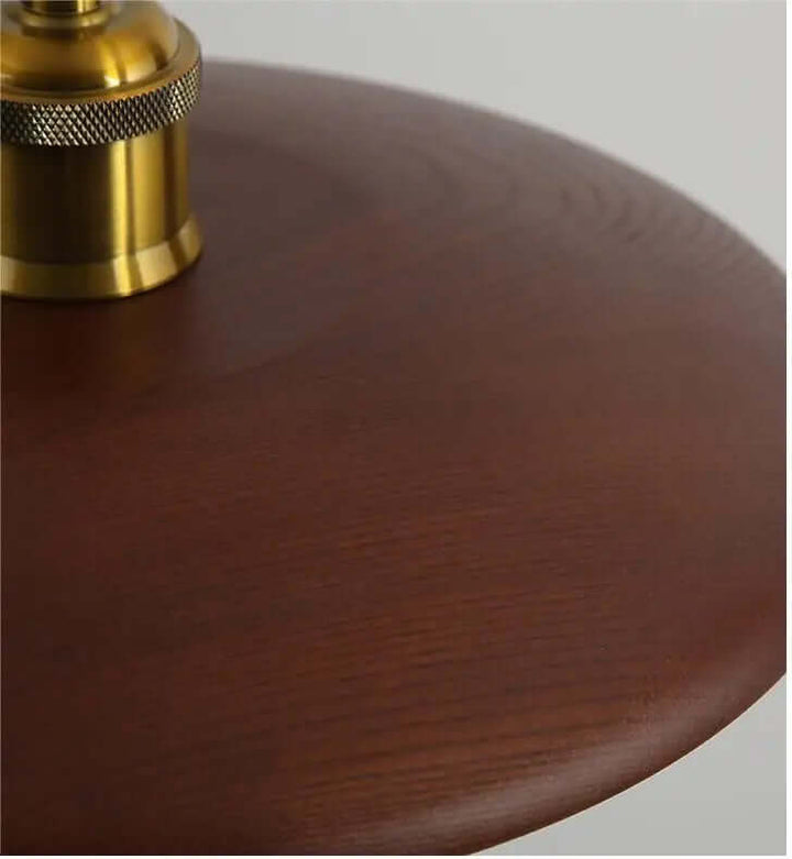 Træ loftslampe pendellampe LED varmhvid