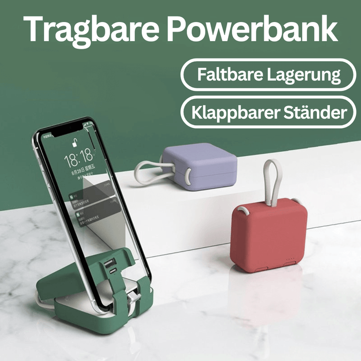 Kompakt sammenfoldelig powerbank 4000mAh