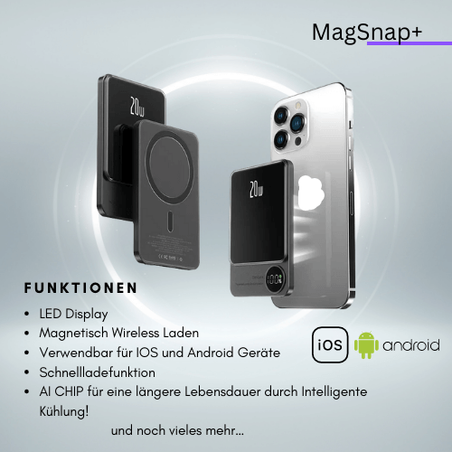 Magnetisk Powerbank 5000/10000mAh