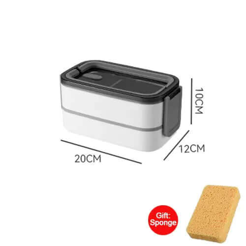 2-lags Bento madkasse i rustfrit stål