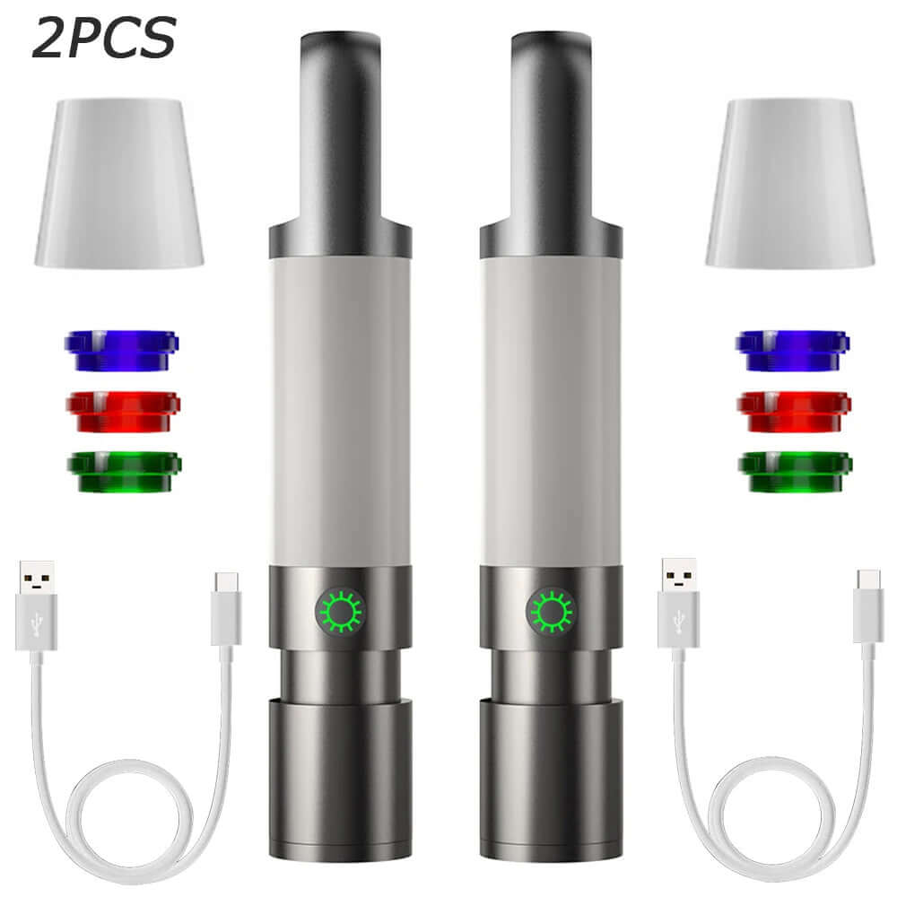 LED-lommelygte, 1000 lumen, 4 tilstande, USB-C
