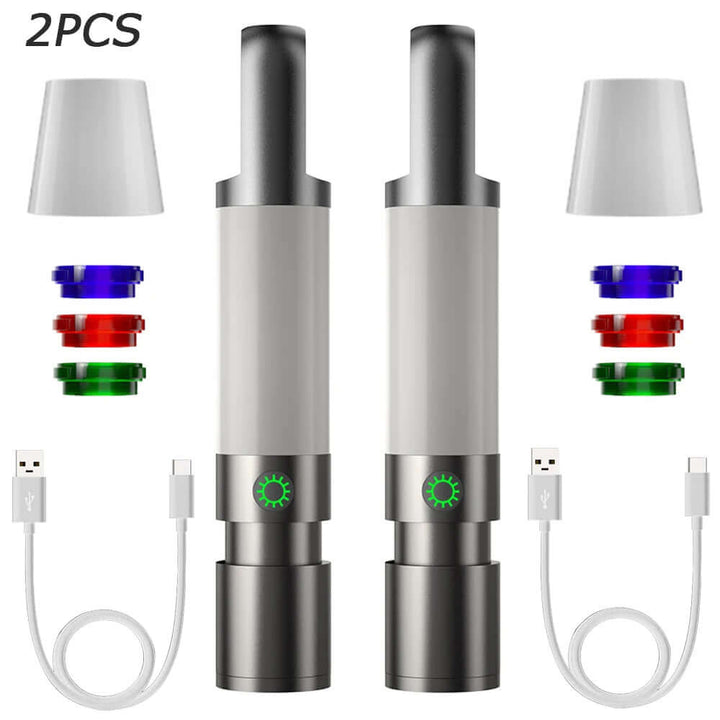 LED-lommelygte, 1000 lumen, 4 tilstande, USB-C