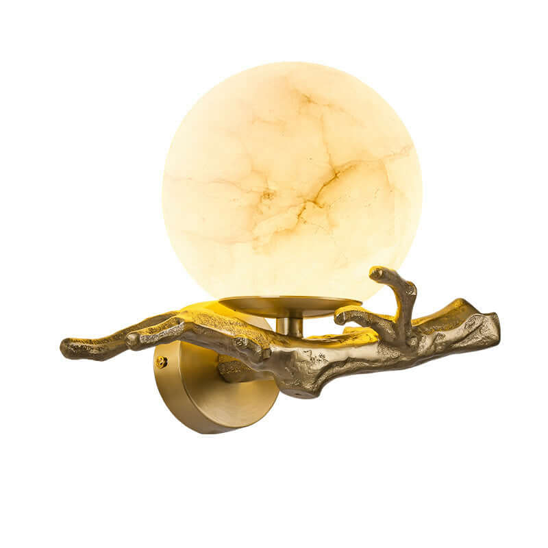 Moderne Marmor og Kobber LED Væglampe